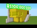 Casa de R$1 VS R$100,000,000 no Minecraft!