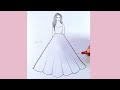 Very Very Easy Girl Drawing | How to draw A girl step by step | Barbie girl drawing