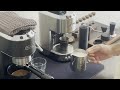Making of Latte - Delonghi Dedica EC685