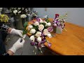 How to Make a Cascading Bridal Bouquet with Roses, Orchids and Calla Lilies