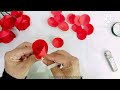 DIY Red Rose Flower Making Idea With Colour Paper /Paper Flowers Easy/Fatima'z Handmade