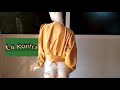 How to Cut Wrap Top with Exaggerated Dolman Sleeve