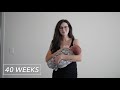 PREGNANT BELLY PROGRESSION | Week by Week Transformation