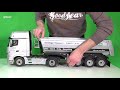 RC MERCEDES BENZ ACTROS HALFPIPE SEMI TRAILER TIPPER//UNBOXING SEMI TRAILER MB ACTROS//FLIGEL