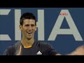 Novak Djokovic challenges John McEnroe to a match! | US Open 2009