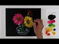 Flower painting | Flower Acrylic Painting For Beginners