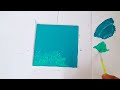 3 Very easy flower painting #1/acrylic painting for beginners/mini acrylic canvas painting