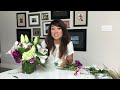 Easy Elegant Floral Arrangement Using Grocery Store Flowers