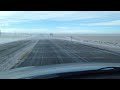Snow blowing across the road - 1 Mar 17