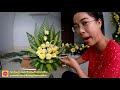 HOW TO MAKE Flower Arragement with ROSE ? Episode 98