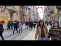 City Center Istanbul 2023 6 January Istiklal-Taksim Walking Tour|4k UHD 60fps