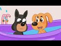 Fighting At Swimming Pool ? Very Happy Story | Sheriff Labrador Police Animation