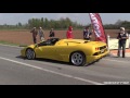 200+ Cars & Supercars Leaving Cars & Coffee Italy 2016 - F40, Enzo, Supra, Zonda, EB110, MC12...