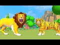 Super Cow Saved by Spider Cow & Animal Friends from Lion Tiger Attack | Super Cow Adventures