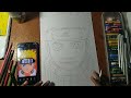how to draw freehand outline for beginners // Naruto Uzumaki free Hand Outline drawing