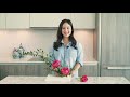 How to create an ikebana arrangement using peonies