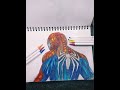 how to draw miles morales Spiderman 2/Spiderman draw easy with colored pencil