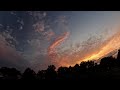 Full Day Time Lapse of Cirrus, Cumulus, Stratus Clouds With Beautiful Bright Sunray Golden Sunset.