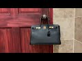 Birkin Inspired Black Cherish Kiss 35 CM Gold Hardware Bag