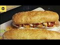 Subway style chicken burger recipe | How to make Subway sandwich at home @BehindTheFlavor