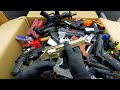 Many Toy Gun Types Collection, Explosives, Bullets, Equipment, Lots of Weapons, Box Full of Toy Guns