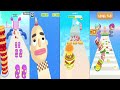 NOODLE RUN vs SANDWICH RUNNER vs BURGER RUSH vs PANCAKE RUN - New UPDATE Gameplay Walkthrough