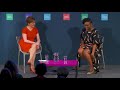 Chimamanda Ngozi Adichie with Nicola Sturgeon at the Edinburgh International Book Festival