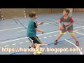 Technical training 10-12 years - throwing and receiving Norwegian school