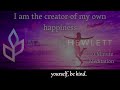 I am the creator of my own happiness - Daily, Guided Meditation