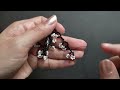 How to make twigs with flowers earrings, beaded earrings handmade