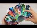 RAINBOW Alcohol Ink and Resin Flower Bowl!