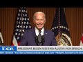 WATCH: President Biden's keynote address from LBJ Presidential Library in Austin