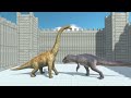 GIGANOTOSAURUS vs ALL UNITS in Castle ARBS Animal Revolt Battle Simulator