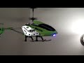 Syma S107G Remote control helicopter in flight