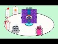 Numberblocks 13 multiplied and added 1 to 12 from difficult to easy