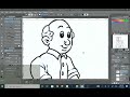 How to draw a Help old man - Step by step | Clip Studio Paint | Yellob