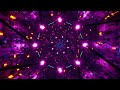 4K Animation. VJ Loop. Neon Tunnel Flight Through Hyperspace. Infinitely looped animation