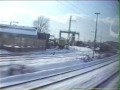 1988 Deutsche Bundesbahn fuhr auch im Winter pünktlich.