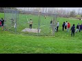 Practice disc throw - Ryan April 25