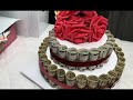 Learn to make $400 Money cake flower bouquet updated | beautiful cardboard craft ideas tutorial