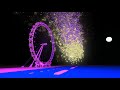 |HD| London Fireworks 2017/2018: Women 100, Multiple Perspectives | FWsim Version 3