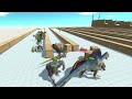Escape From Jet Goro - Last Survivor - Zigzag Course | Animal Revolt Battle Simulator