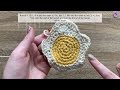 Cute and Easy Daisy Flower Coaster | Hayhay Crochet