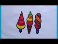 Icecream drawing ll easy drawing icecream step by step ll drawing for kids