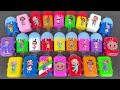 On Beach: Exploring Ice Cream Mini Suitcases Rainbow Pinkfong Clay - Satisfying Slime ASMR Videos