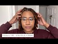 A Visual Timeline of My 6-Month Loc Journey | Loc Evolution | 75 Comb coil Locs