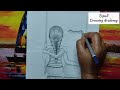 How to draw Best friends sitting together  || Pencil sketch Tutorial @DipaliDrawingAcademy