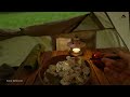 SOLO CAMPING in tropical RAIN [ Relaxing in the Tent shelter, ASMR ]
