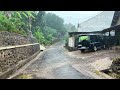 Heavy rain and thunderstorms in July||beautiful countryside in Indonesia||rain video