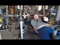 260 pound Bench Press for 5 reps